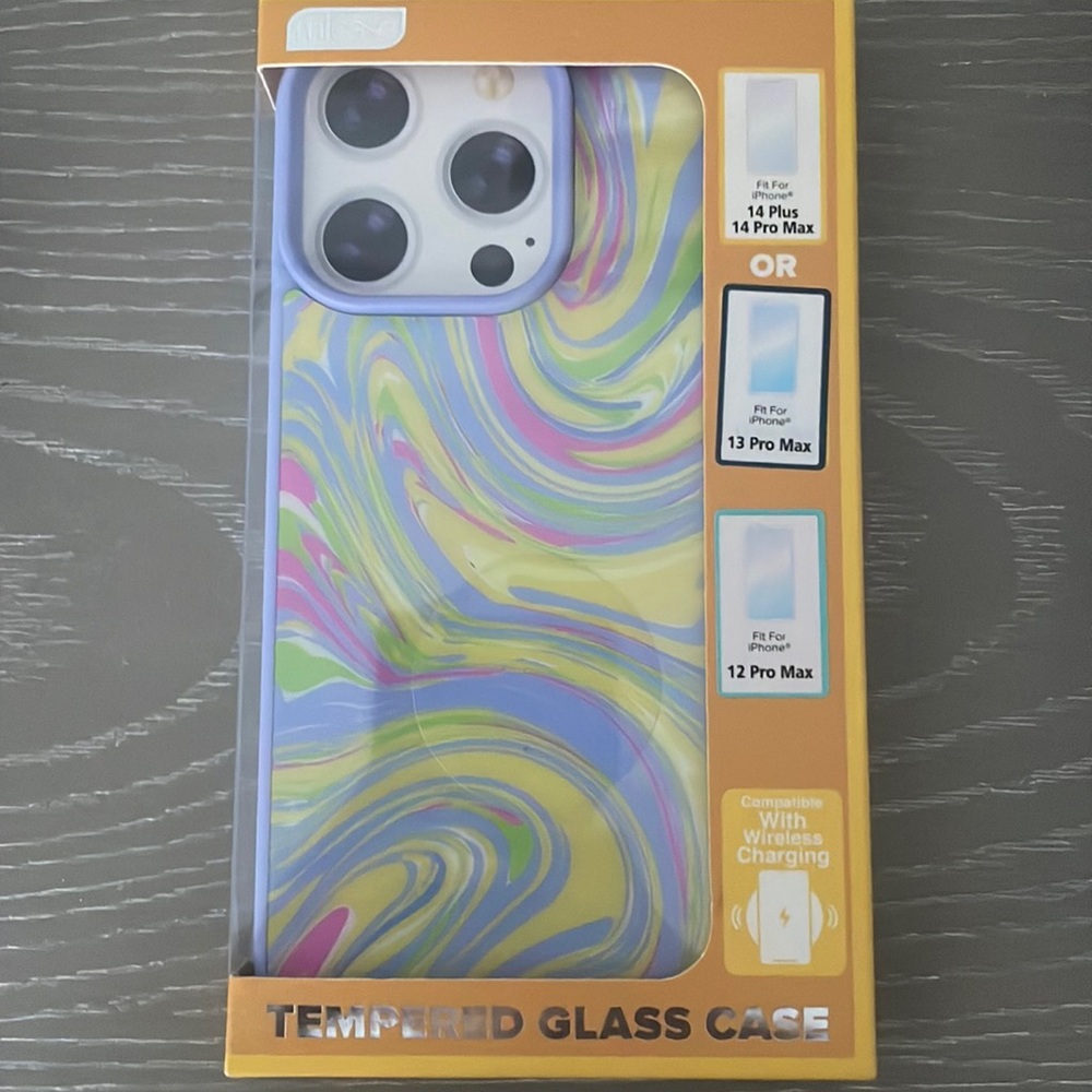 Multicolor Iphone Tempered Glass Case